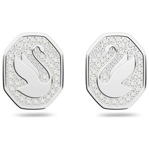 206. Swarovski swan stud earrings